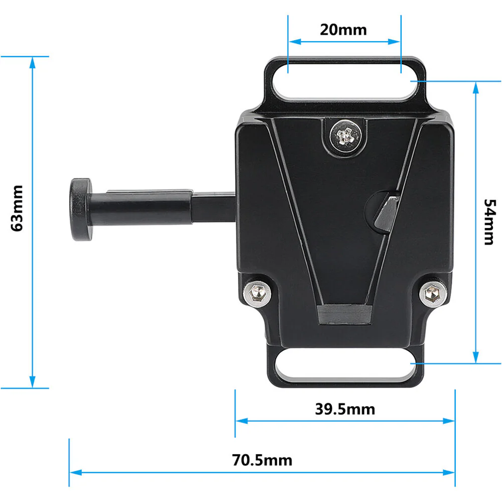 CAMVATE Crab Clamp with Mini V-Lock Quick Release and Belt Clip - Image 6