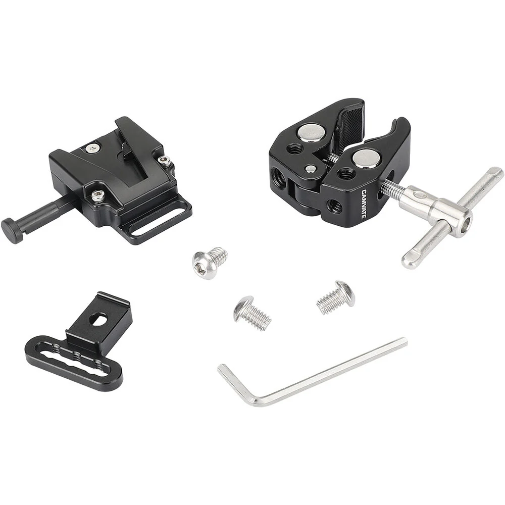 CAMVATE Crab Clamp with Mini V-Lock Quick Release and Belt Clip - Image 7