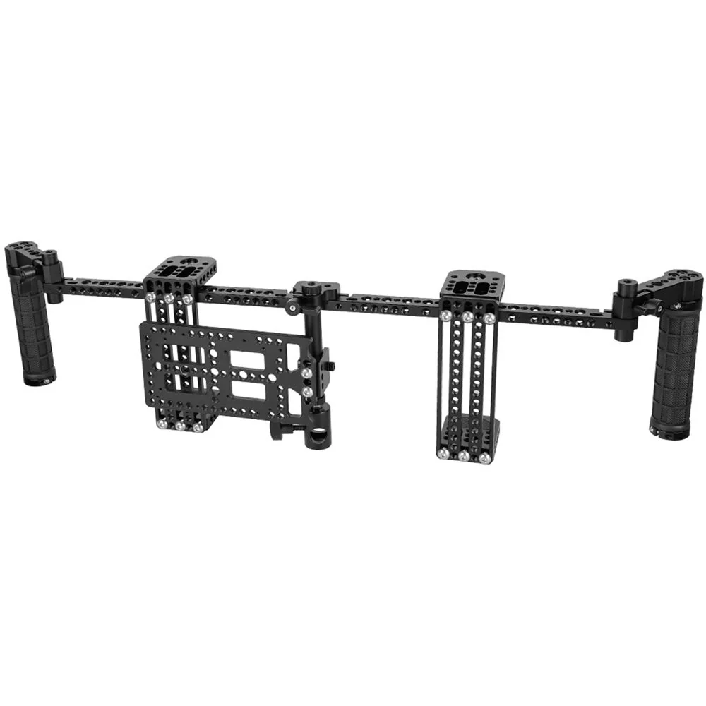 CAMVATE Dual 7" Director's Monitor Cage with Rubber Grips - Image 2