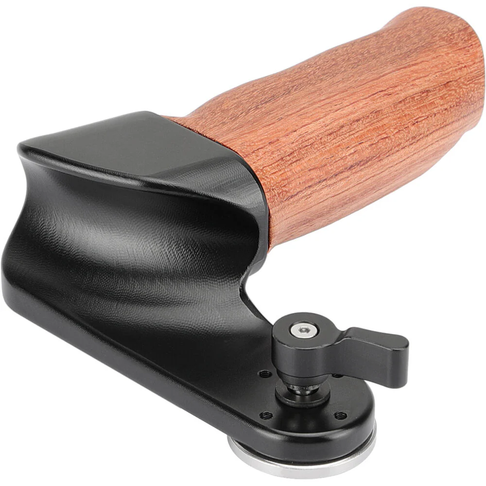 CAMVATE Ergonomic Wooden Hand Grip with ARRI Rosette M6 Thread Screw (Right Side) - Image 4