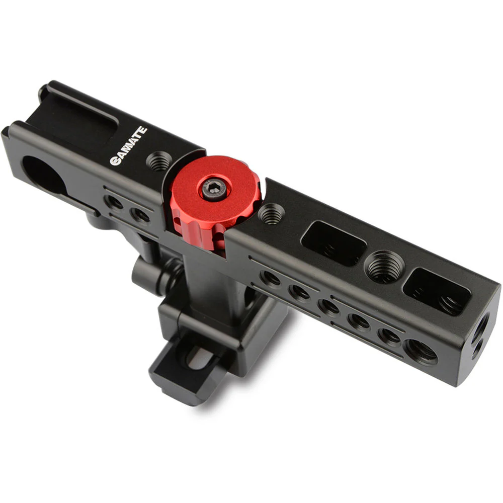 CAMVATE Nato Top Handle Kit with 15mm Rod Clamp & Shoe Mounts for Camera Cage (Black) - Image 4