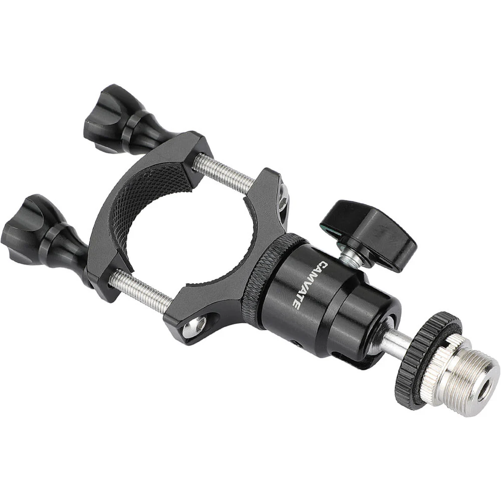 CAMVATE Rod Clamp Mount Holder with Adjustable Ball Head & 5/8" Mounting Screw - Image 6