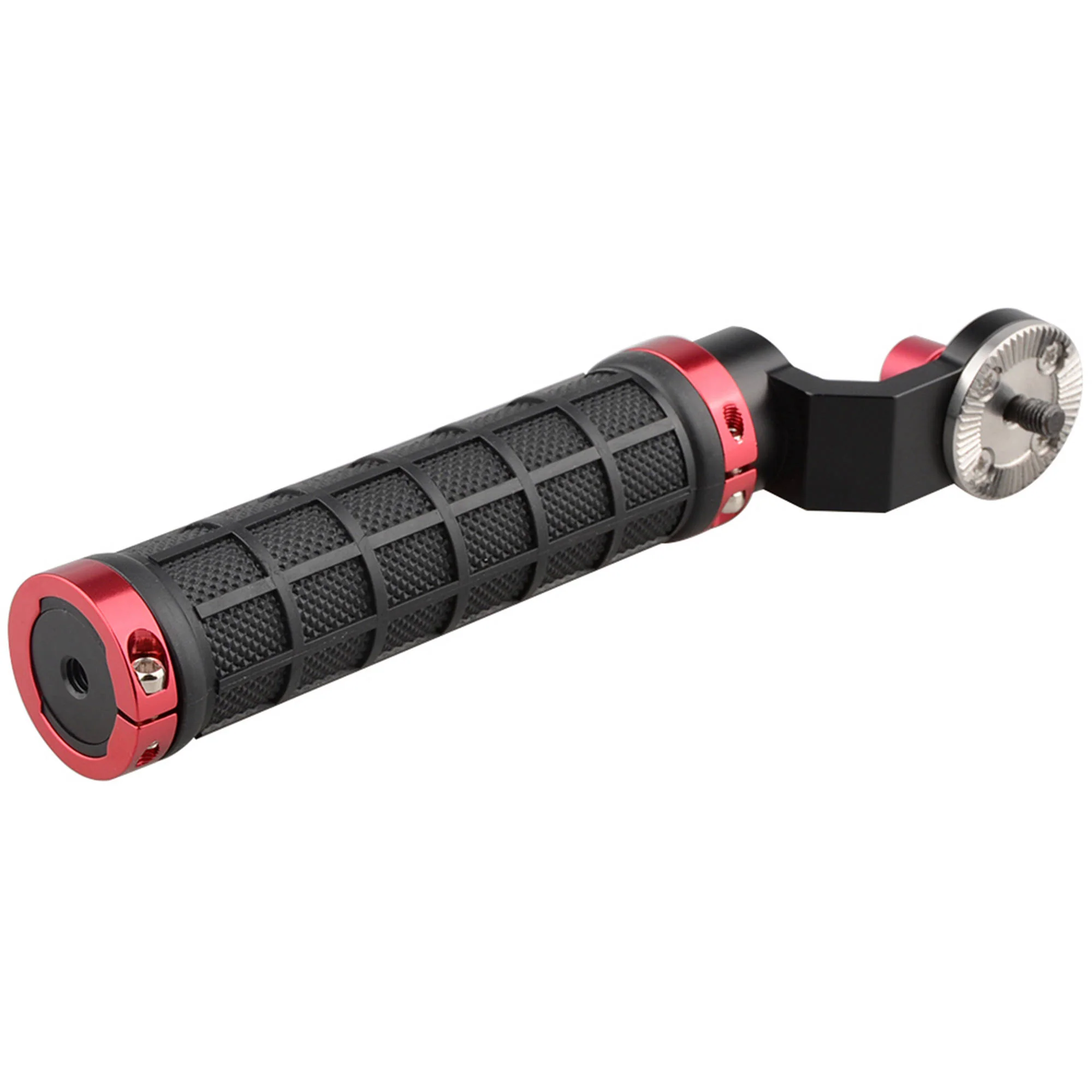 CAMVATE Rubber Handgrip with ARRI-Style Rosette (2-Pack, Red) - Image 4