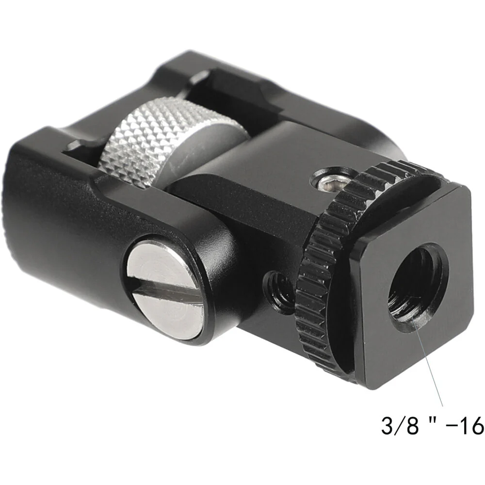 CAMVATE Tilting Shoe Adapter Support with 1/4"-20 Screw for Monitor/Light - Image 3