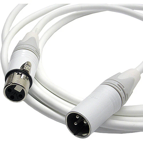 Canare Starquad XLRF-XLRM Cable (White, 20')