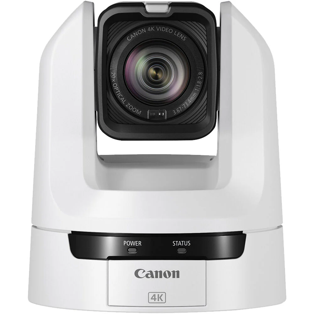 Canon 3 x CR-N100 PTZ Cameras with RC-IP100 IP Controller Kit (Titanium White) - Image 2