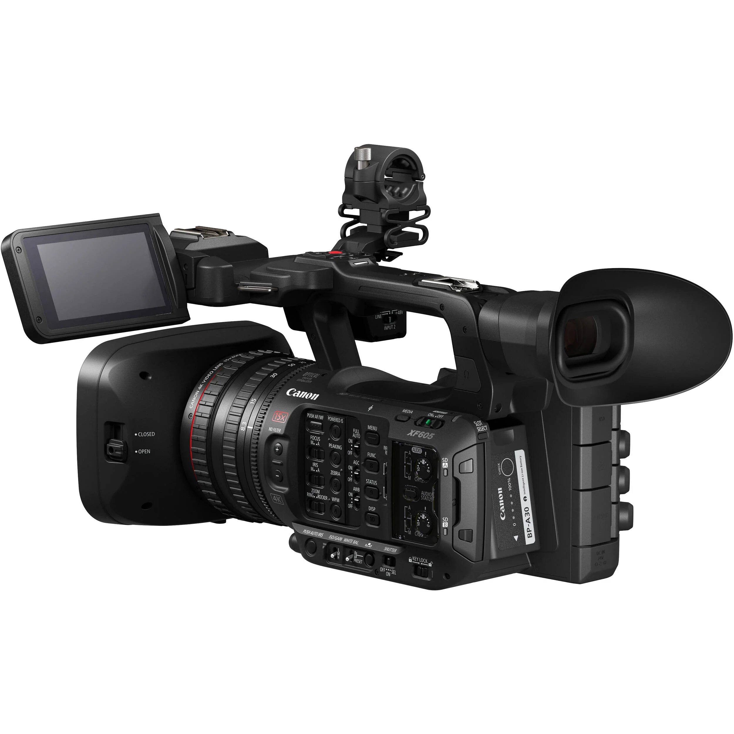 Canon XF605 UHD 4K HDR Pro Camcorder - Image 4