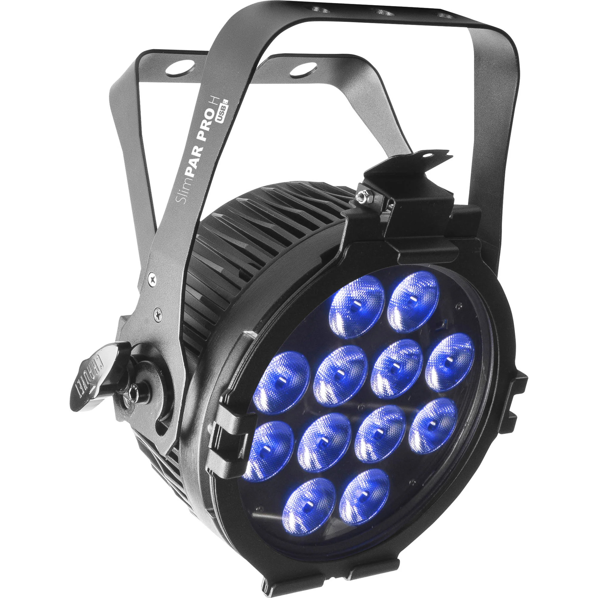 CHAUVET DJ SlimPAR Pro H USB Low-Profile RGBAW+UV LED PAR (Black, 4-Pack) - Image 2