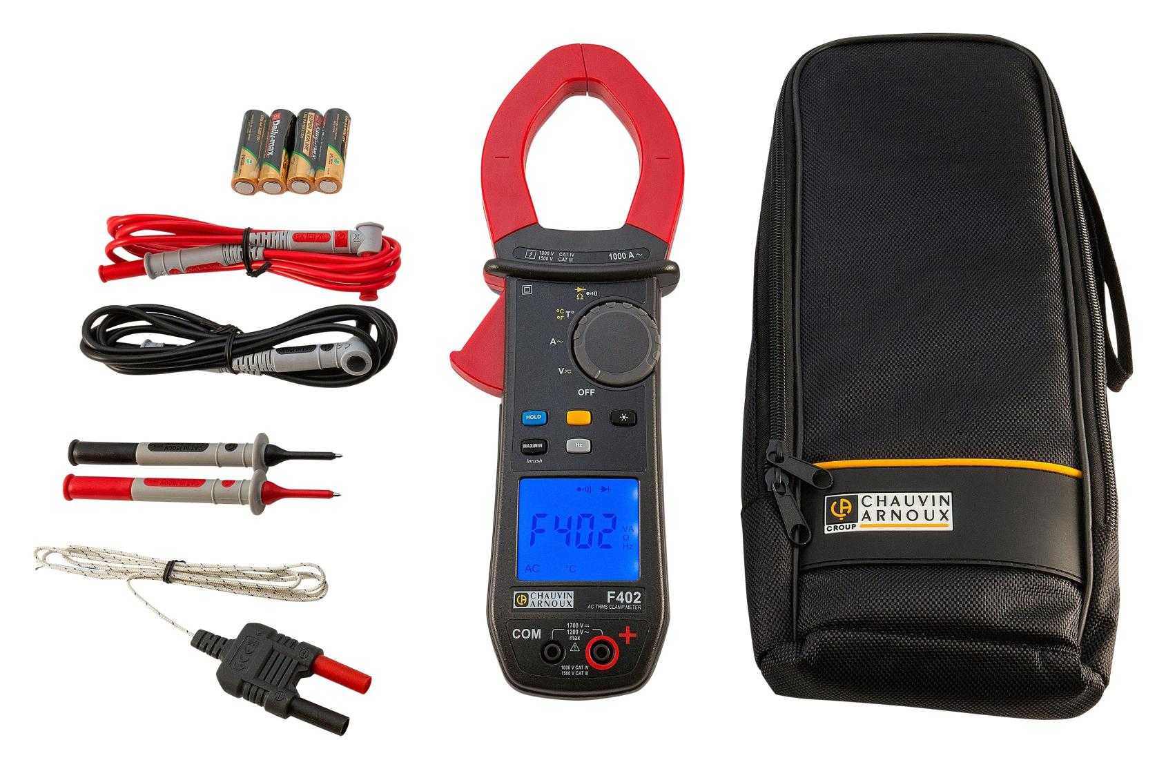 CHAUVIN ARNOUX P01120942 Clamp Meter, AC Current, AC/DC Voltage, Continuity, Diode, Frequency, Resistance, Temperature - Image 2