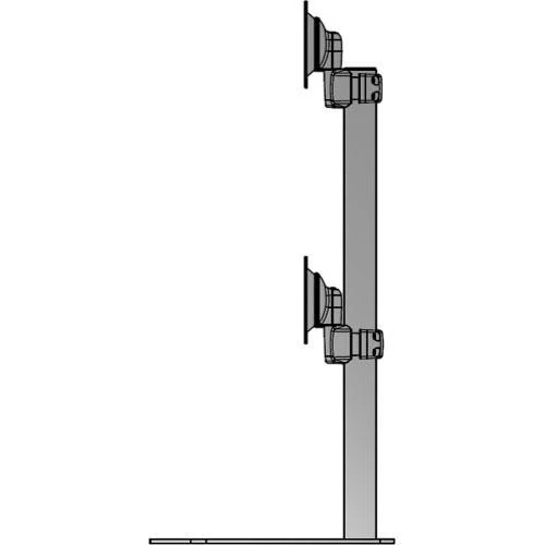 Chief KTP230B Dual Vertical Monitor Table Stand (Black) - Image 4