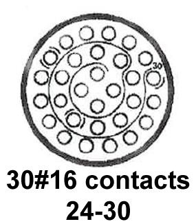 Cinch Connectivity Solutions CN0966B24G30P6-040 CN0966B24G30P6-040 Circular Connector CN0966 Straight Plug 30 Contacts Crimp Pin - Not Supplied - Image 2