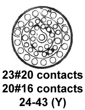 CINCH CONNECTIVITY SOLUTIONS CN0966B24G43P6Y040 Circular Connector, CN Series, MIL-DTL-26500 Series, Straight Plug, 43 Contacts - Image 2