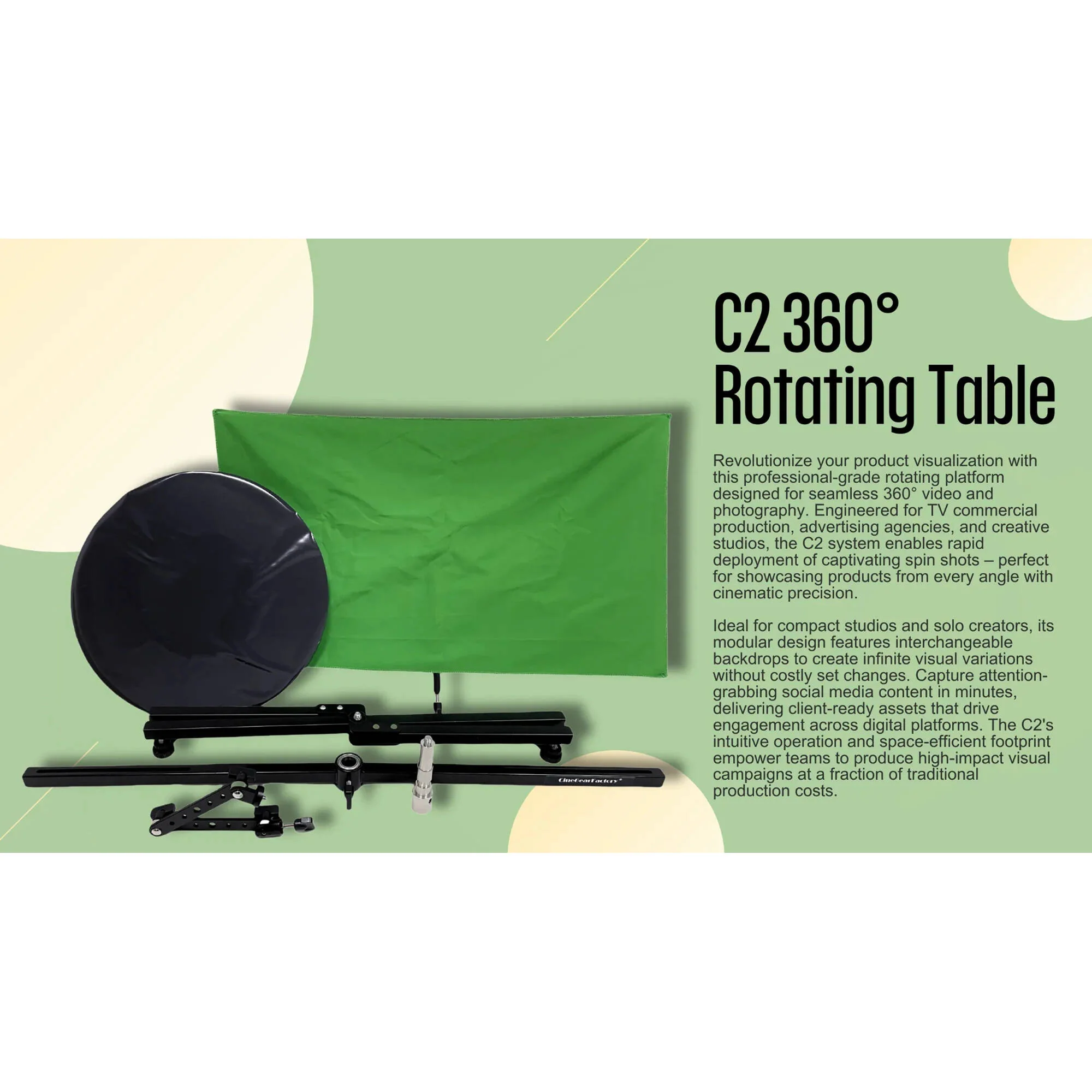 CineGearFactory C2 360° Rotating Camera Platform - Image 7