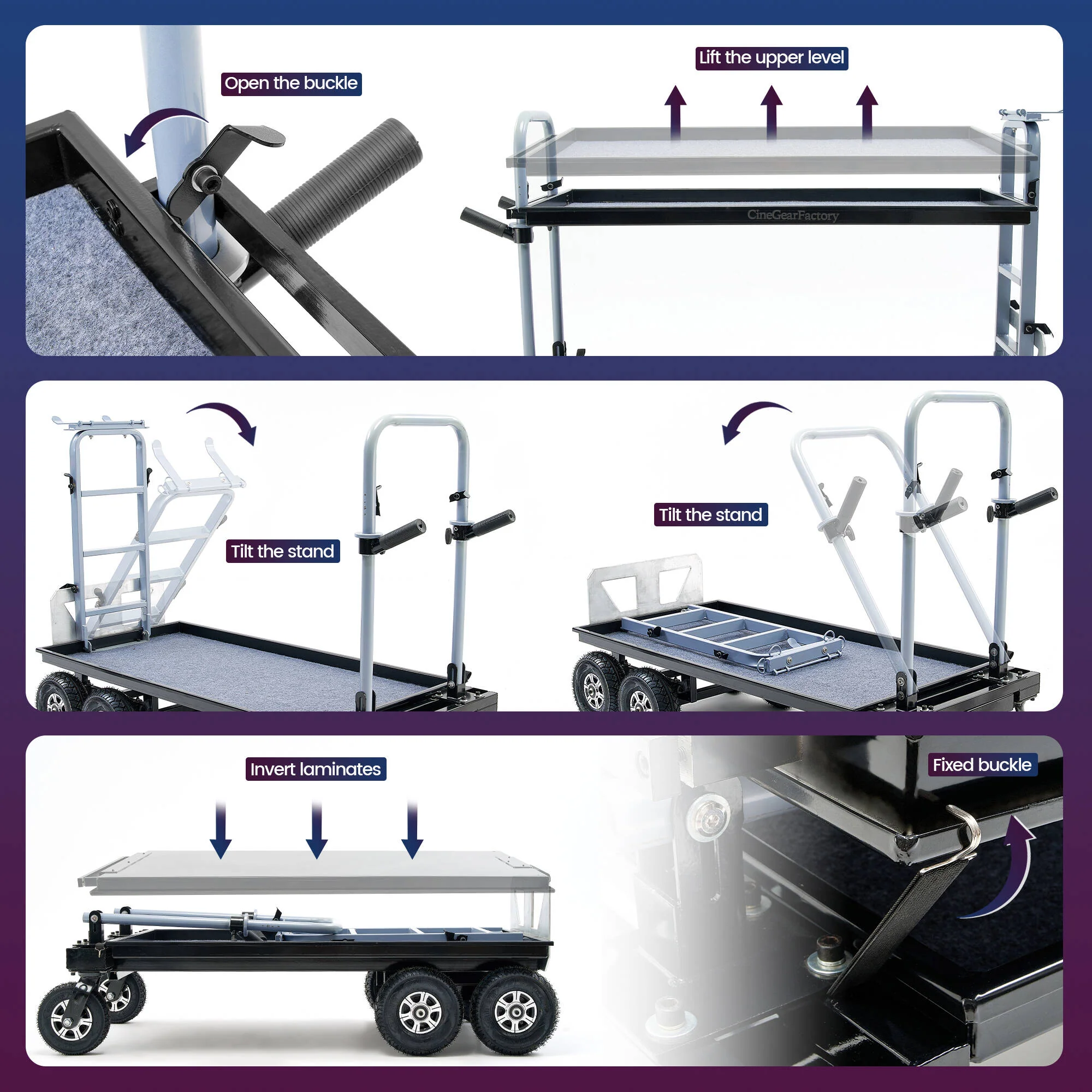 CineGearFactory Magliner Equipment Cart (Medium) - Image 5