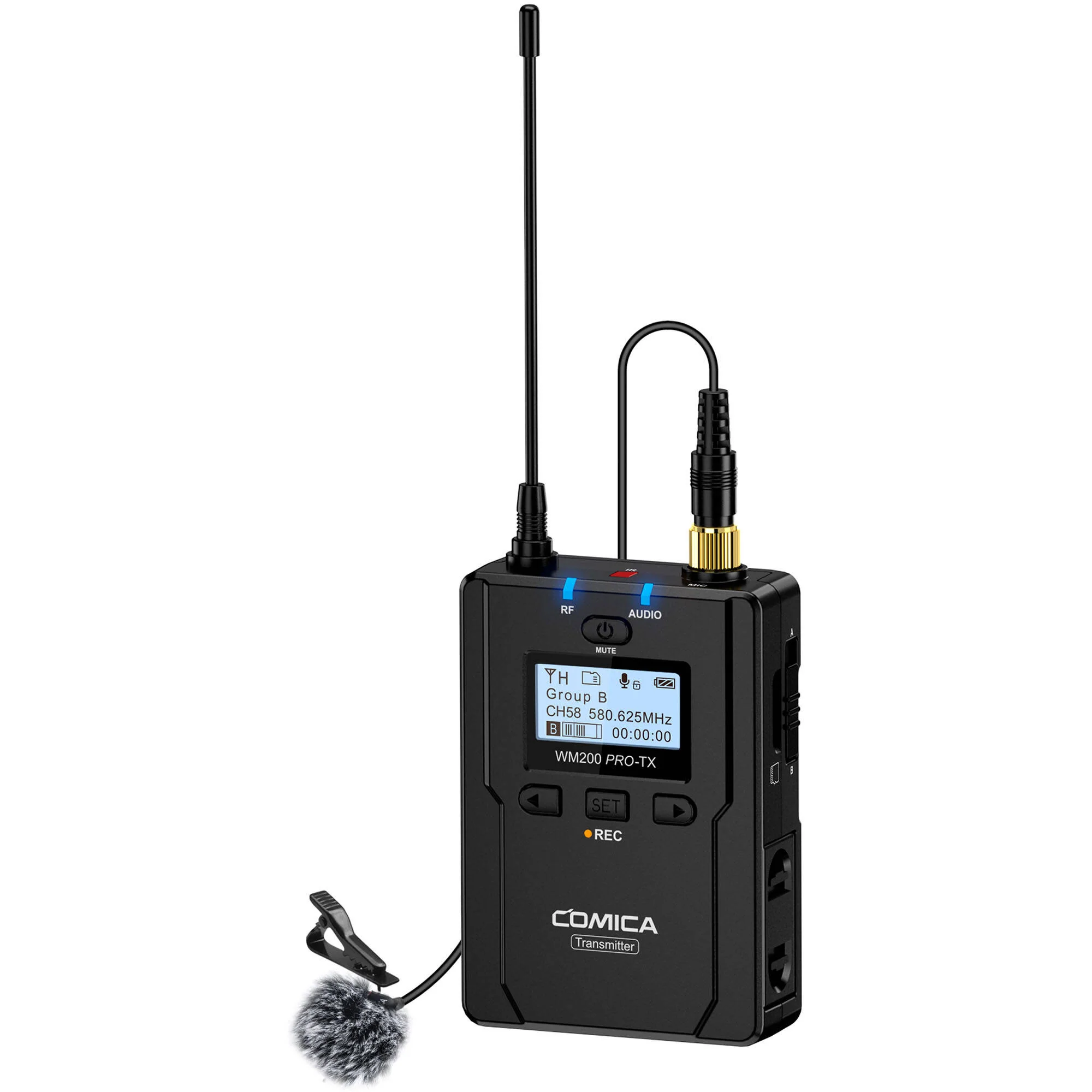 Comica Audio CVM-WM200A PRO 2-Person Camera-Mount Wireless Omni Lavalier Microphone System with Backup Recording (534 to 589 MHz) - Image 2