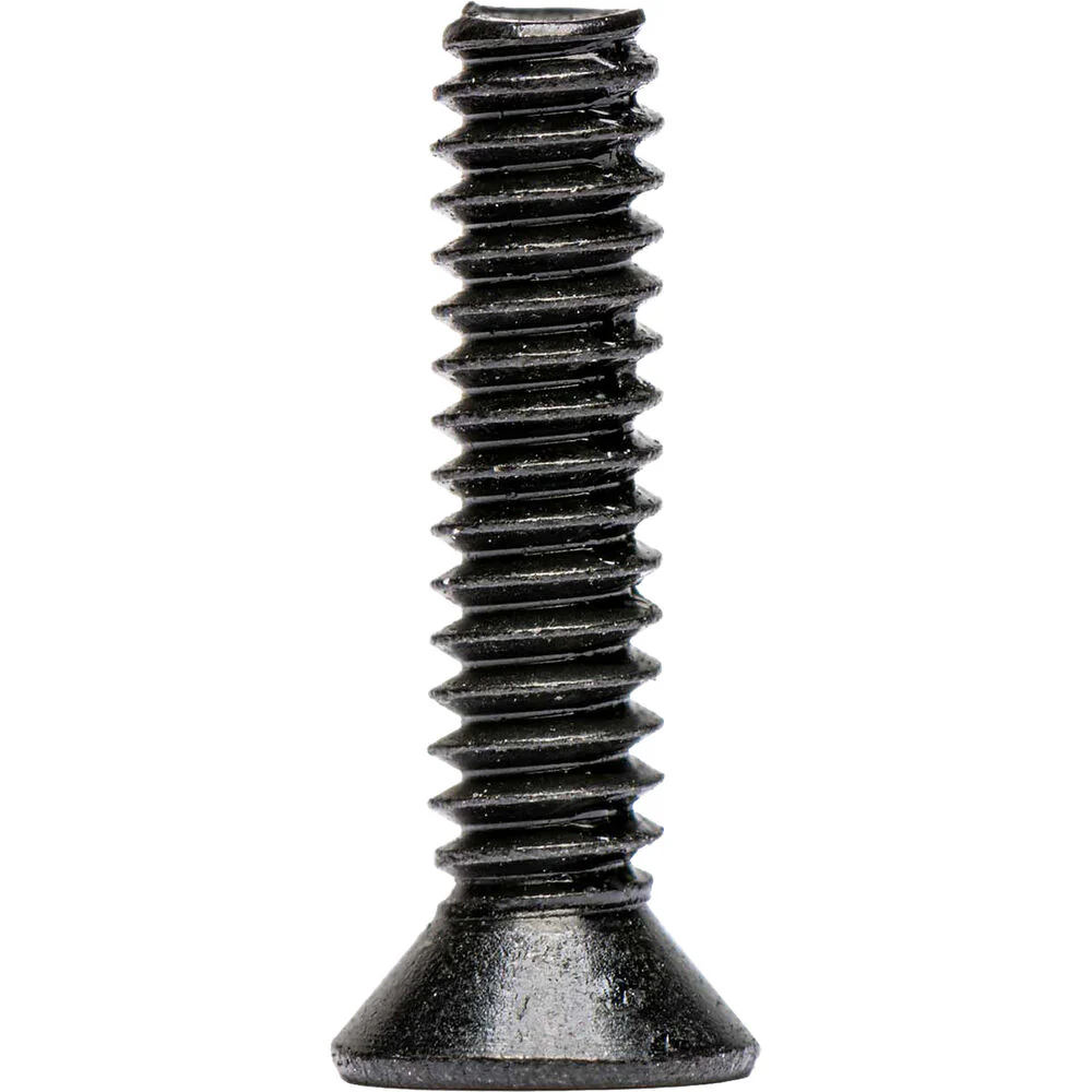 Connectronics 4-40 x 1/2" Flat Head Countersunk Screws for Chassis Mount Connectors (100-Pack, Black) - Image 2