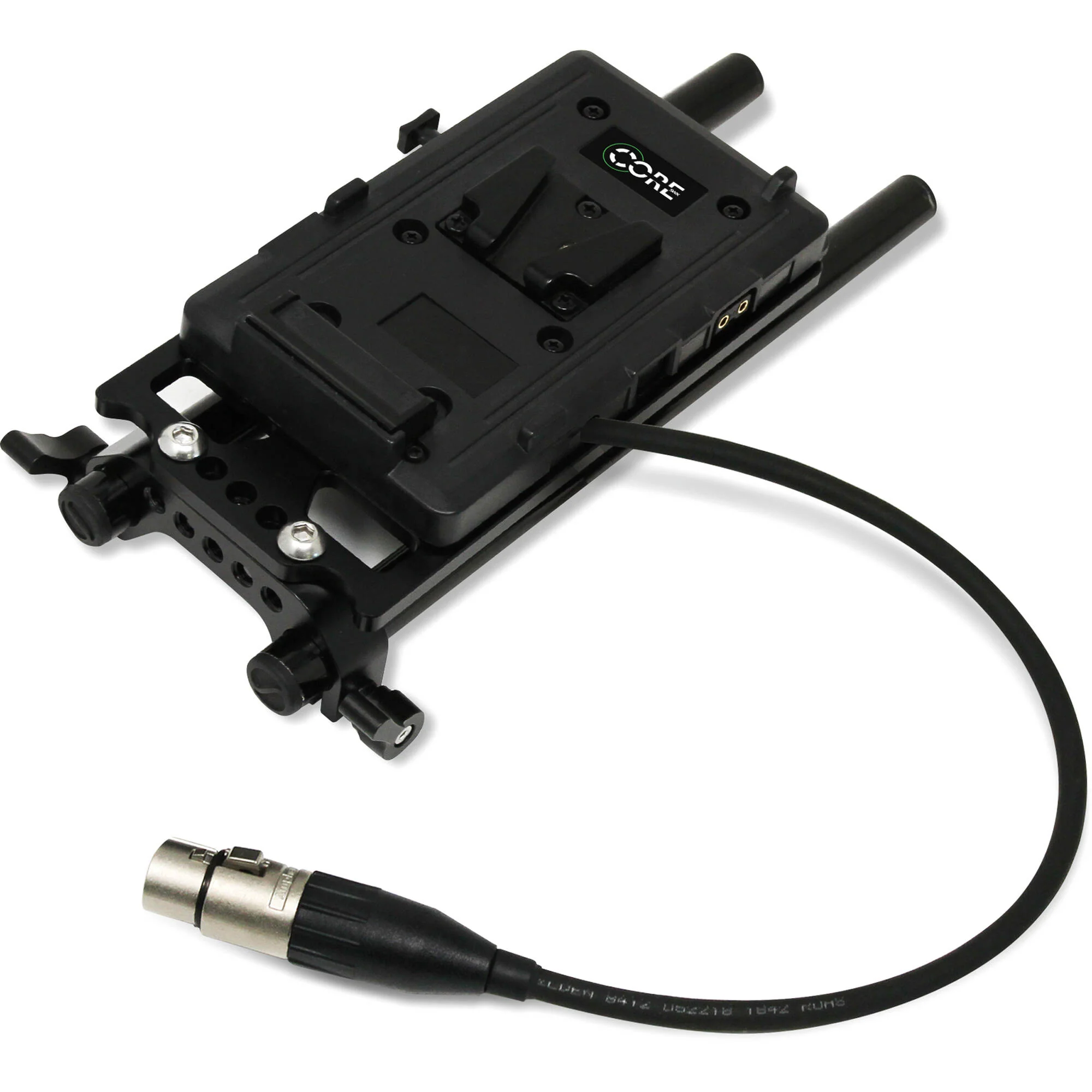 Core SWX Battery Plate with Cheese Plate, 15mm LWS Rod Clamp & 4-Pin XLR (V-Mount) - Image 3