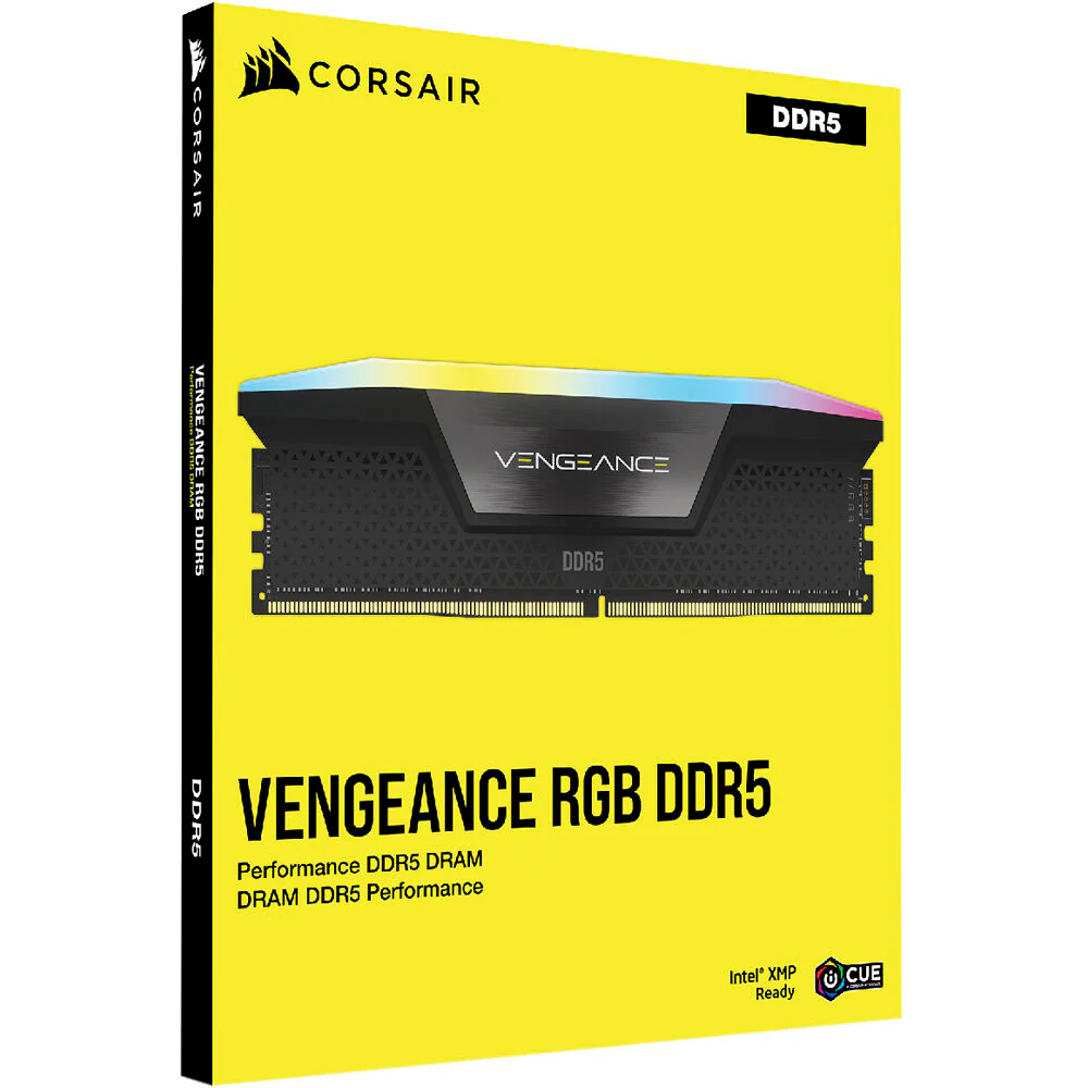 Corsair 32GB VENGEANCE RGB DDR5 7200MT/s DIMM Memory Kit (Black, 2 x 16GB) - Image 3
