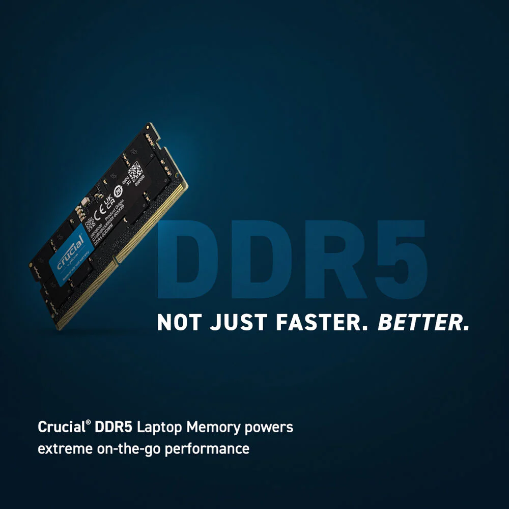 Crucial 32GB DDR5 4800 MHz SO-DIMM Memory Module - Image 2