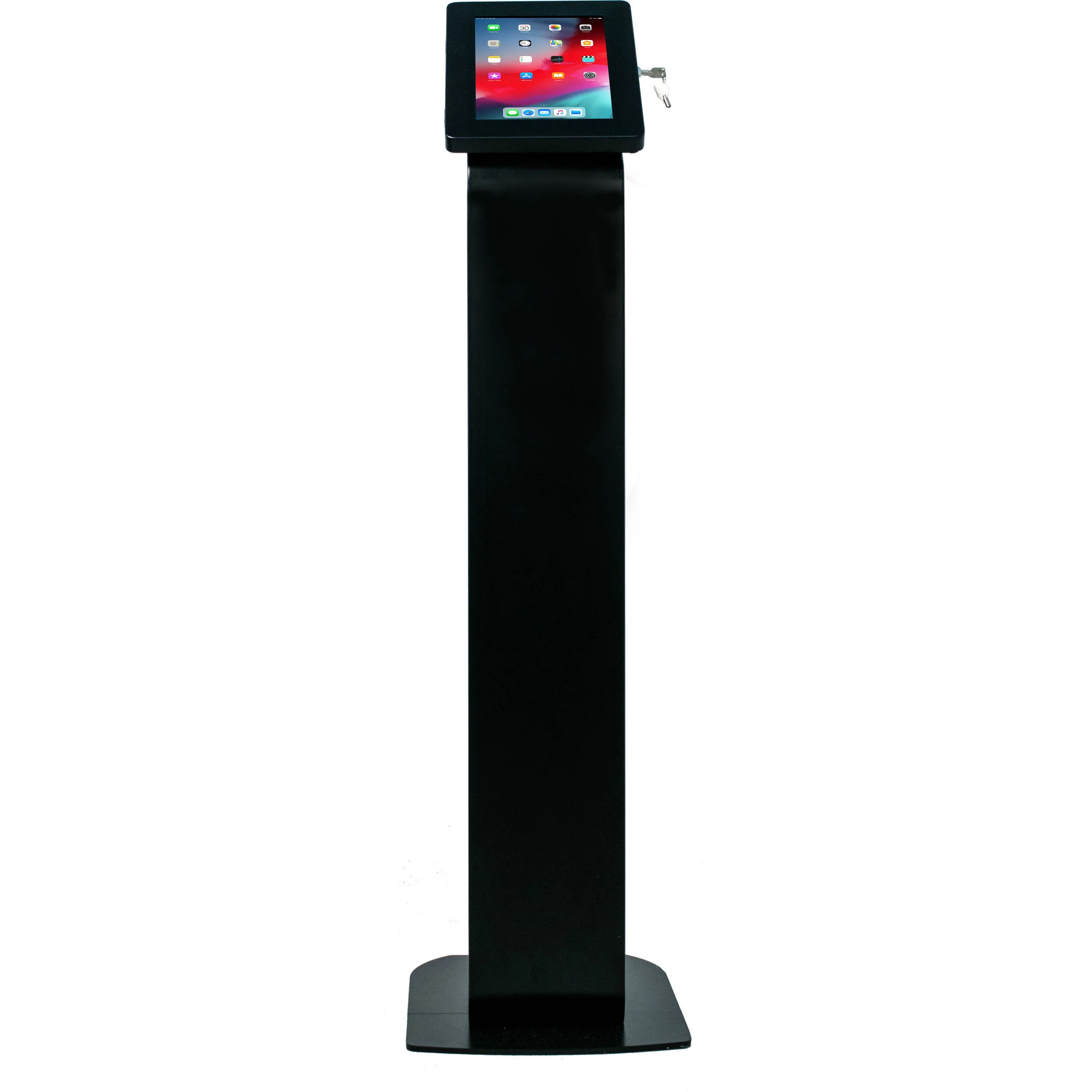 CTA Digital Premium Locking Floor Stand Kiosk for Select iPad, Galaxy, and Other 9.7-10.5" Tablets - Image 3