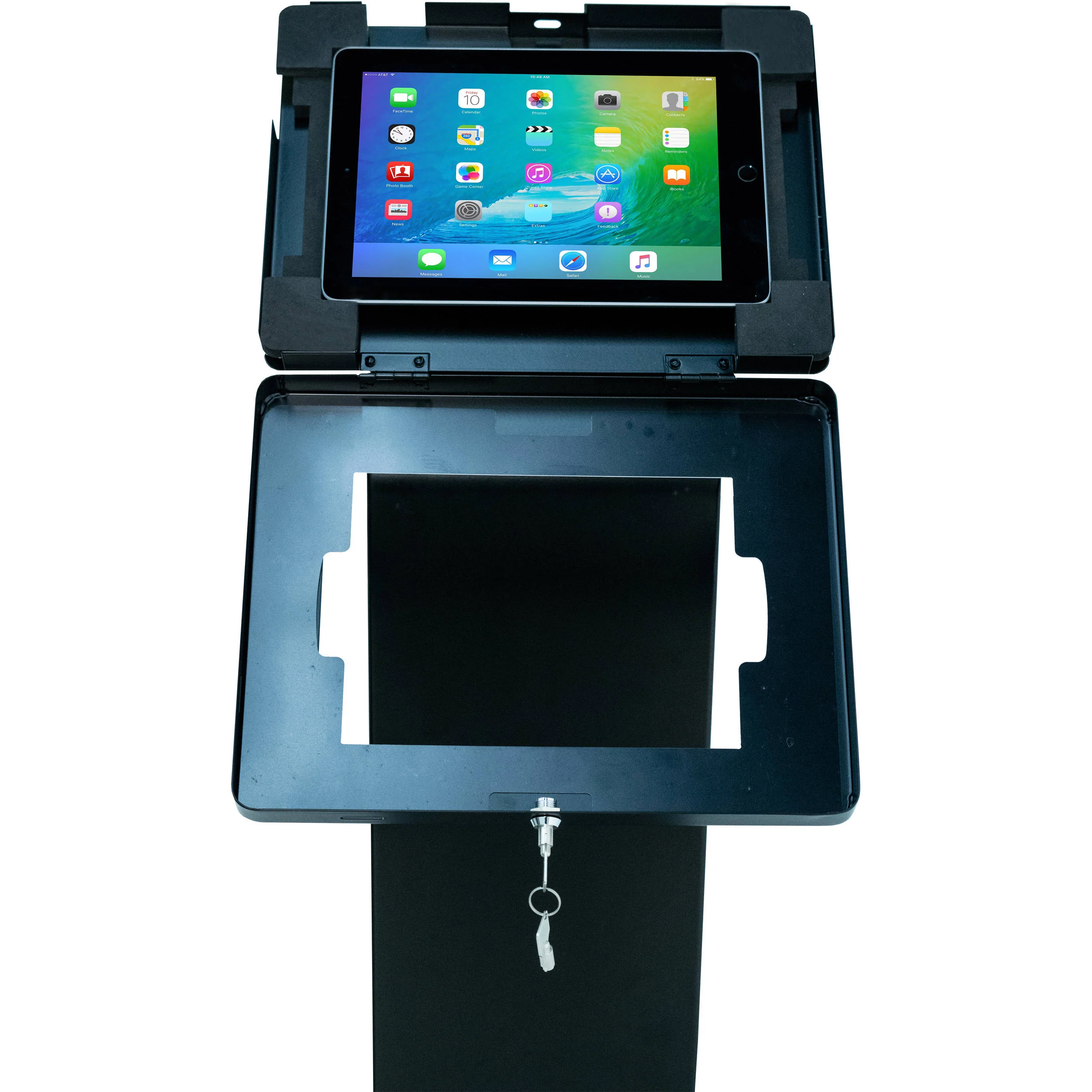 CTA Digital Premium Locking Floor Stand Kiosk for Select iPad, Galaxy, and Other 9.7-10.5" Tablets - Image 8