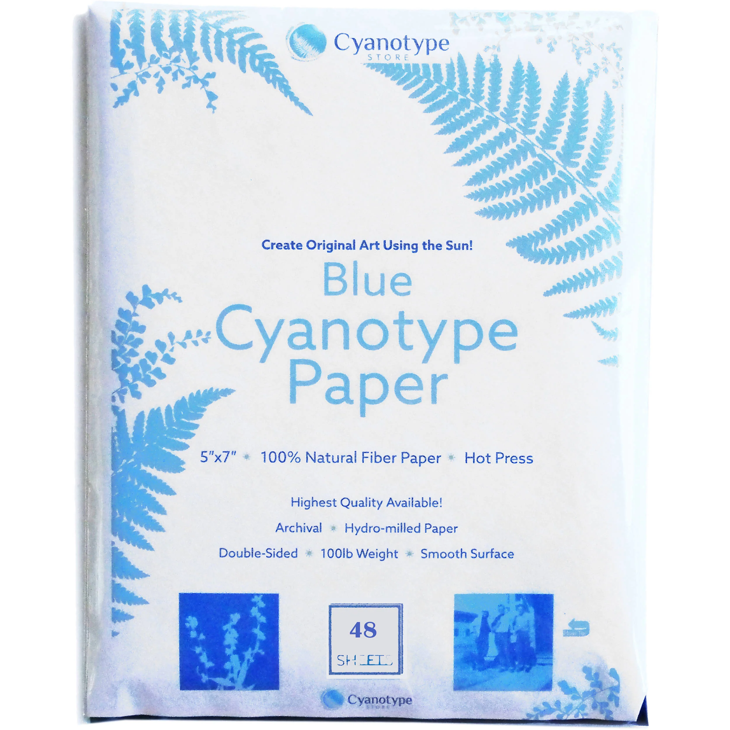 Cyanotype Store Cyanotype Paper (5 x 7", Baby Blue, 48 Sheets) - Image 4