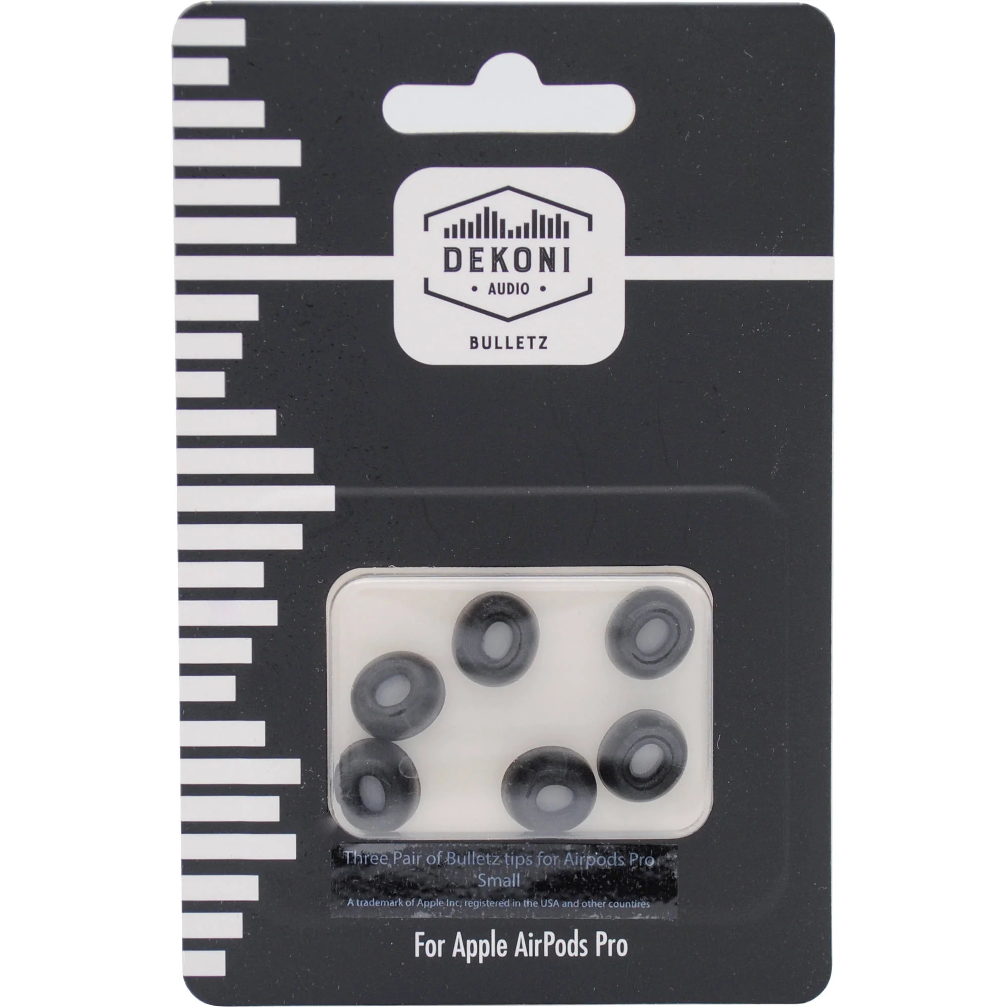Dekoni Audio Bulletz Memory Foam Isolation Earphone Tips for Apple AirPods Pro (Large, Black, 3 Pairs) - Image 9