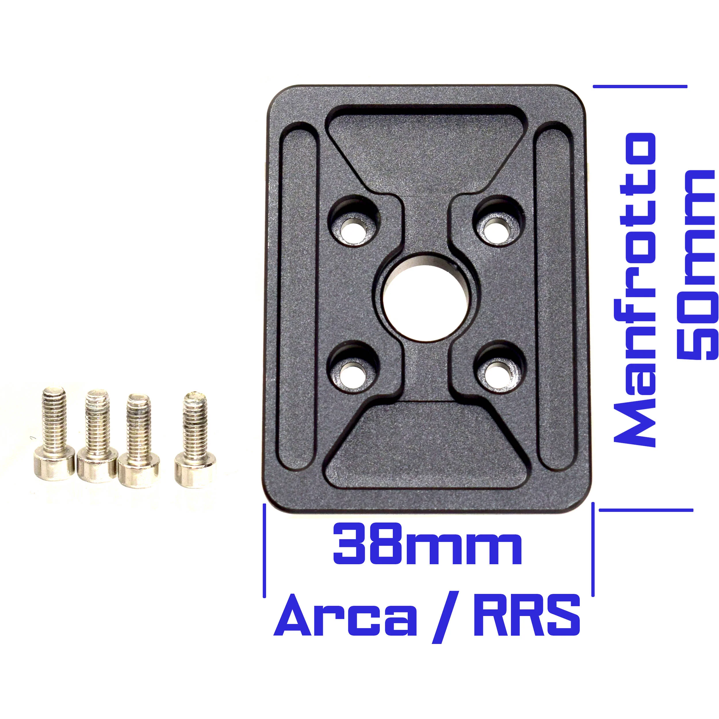 Desmond DAC-50CAM Bi-Directional 50mm QR Clamp for Arca-Type QR Plates with Removable Arca-Type&nbsp;and Manfrotto Base Mounting Plate - Image 3