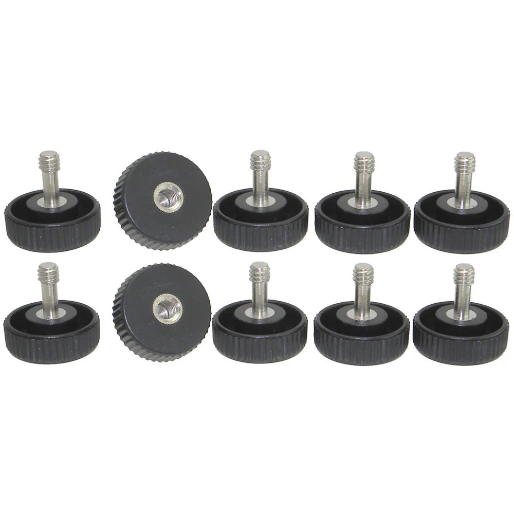 Desmond Long Shaft 1/4"-20 Male and Female Screws with Plastic Base (10-Pack) - Image 3