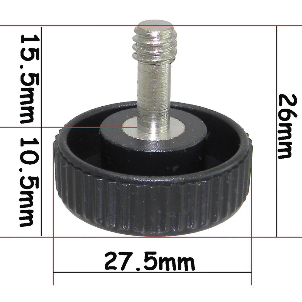 Desmond Long Shaft 1/4"-20 Male and Female Screws with Plastic Base (10-Pack) - Image 4