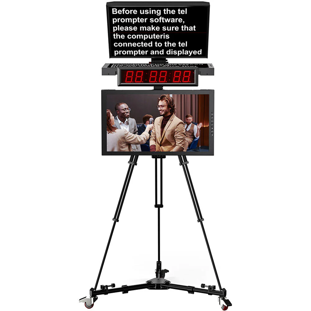 Desview DT24-M Dual-Screen HDMI/3G-SDI High-Bright Teleprompter (24") - Image 4