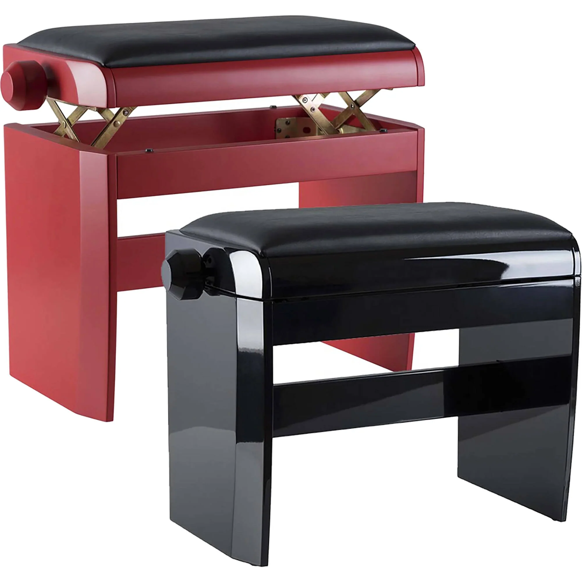 Dexibell Adjustable Piano Bench (Polished Black)