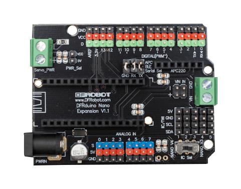 Dfrobot DFR0012 DFR0012 Expansion Board Gravity Nano I/O Shield Arduino Nano/DFRduino V3 &amp; V4/Bluno Boards - Image 2