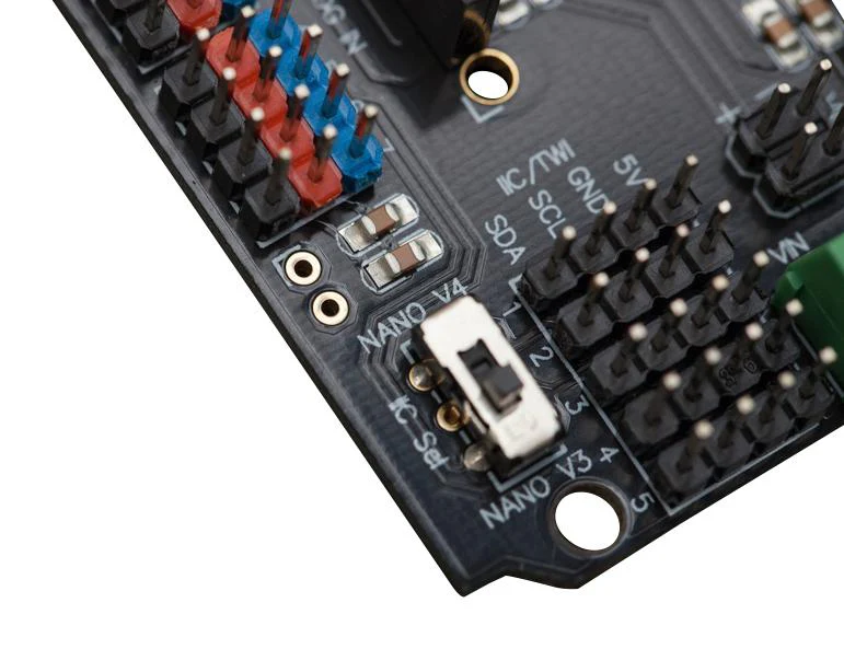 Dfrobot DFR0012 DFR0012 Expansion Board Gravity Nano I/O Shield Arduino Nano/DFRduino V3 &amp; V4/Bluno Boards - Image 4