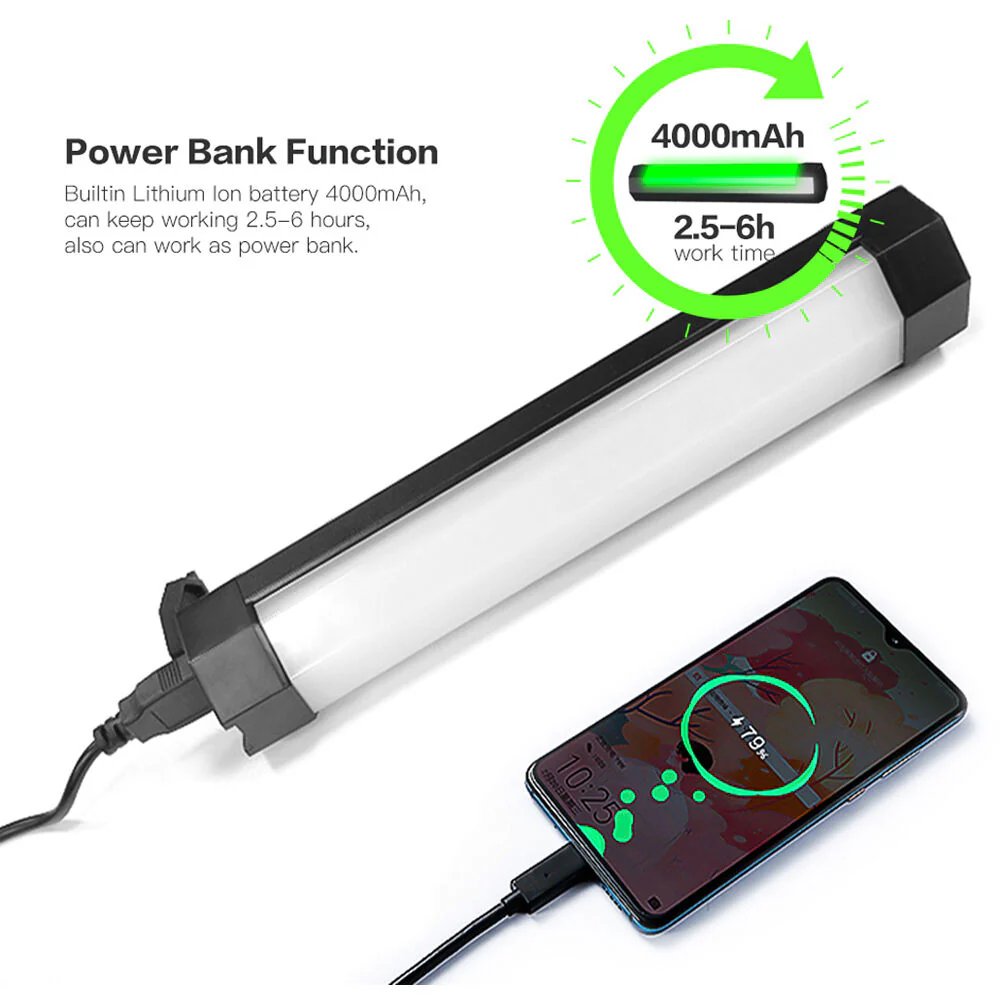 DigitalFoto Solution Limited IP65 Rainproof RGB Tube Light with Built-In Battery and Magnet - Image 2