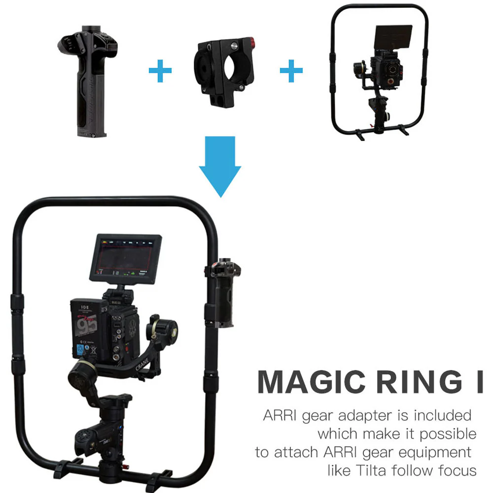 DigitalFoto Solution Limited MAGIC RING I Handheld Gimbal Ring with ARRI-Style Rosette Adapter for Zhiyun CRANE 3S - Image 4