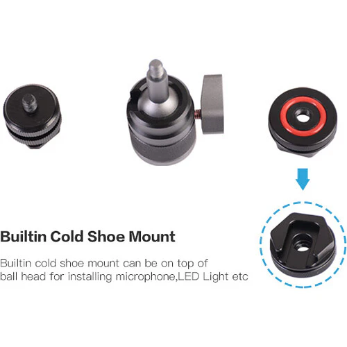 DigitalFoto Solution Limited Mini Ball Head with Cold Shoe Mount - Image 6