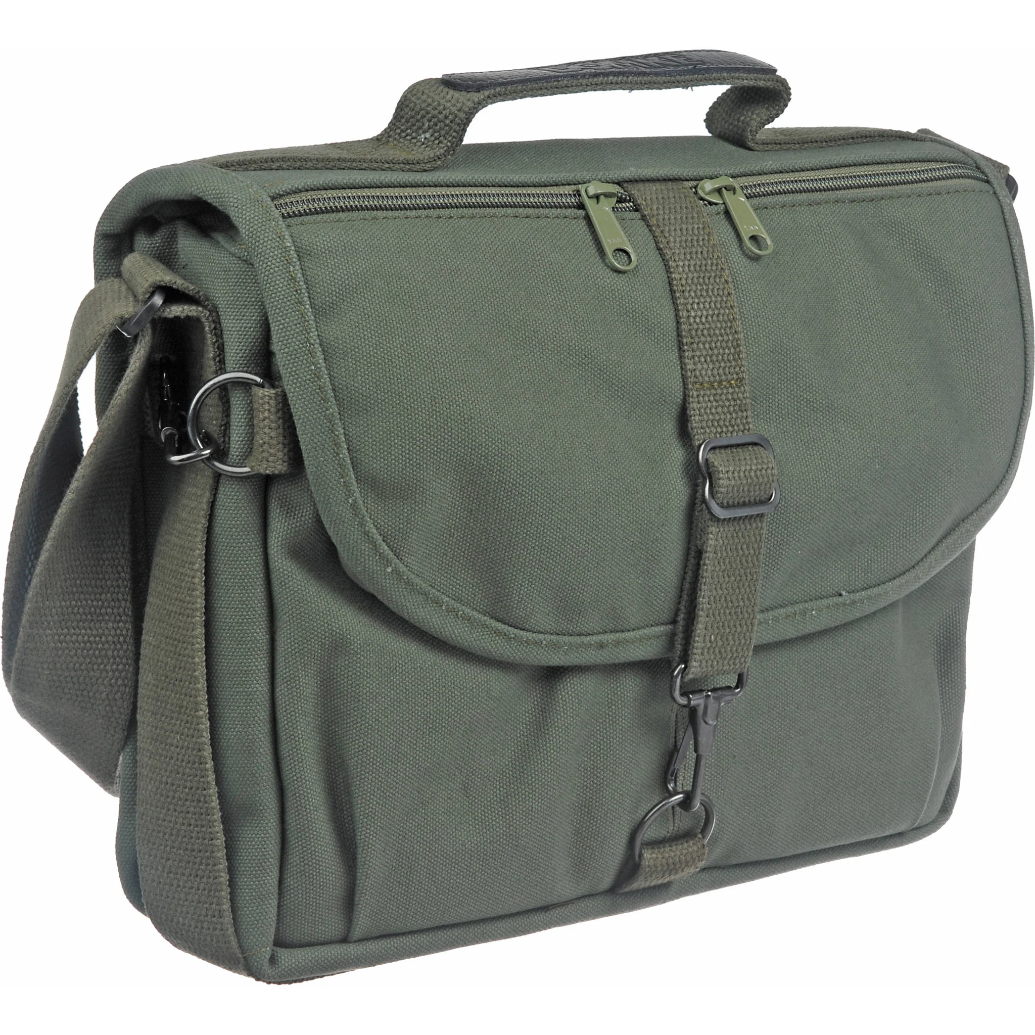 Domke F-802 Reporter's Satchel Shoulder Bag (Olive Drab) - Image 2