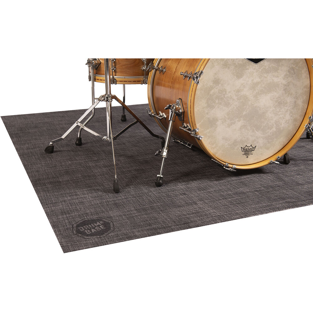 Drum N Base Vintage Persian-Style Stage Rug (6 x 5.2', Black) - Image 4