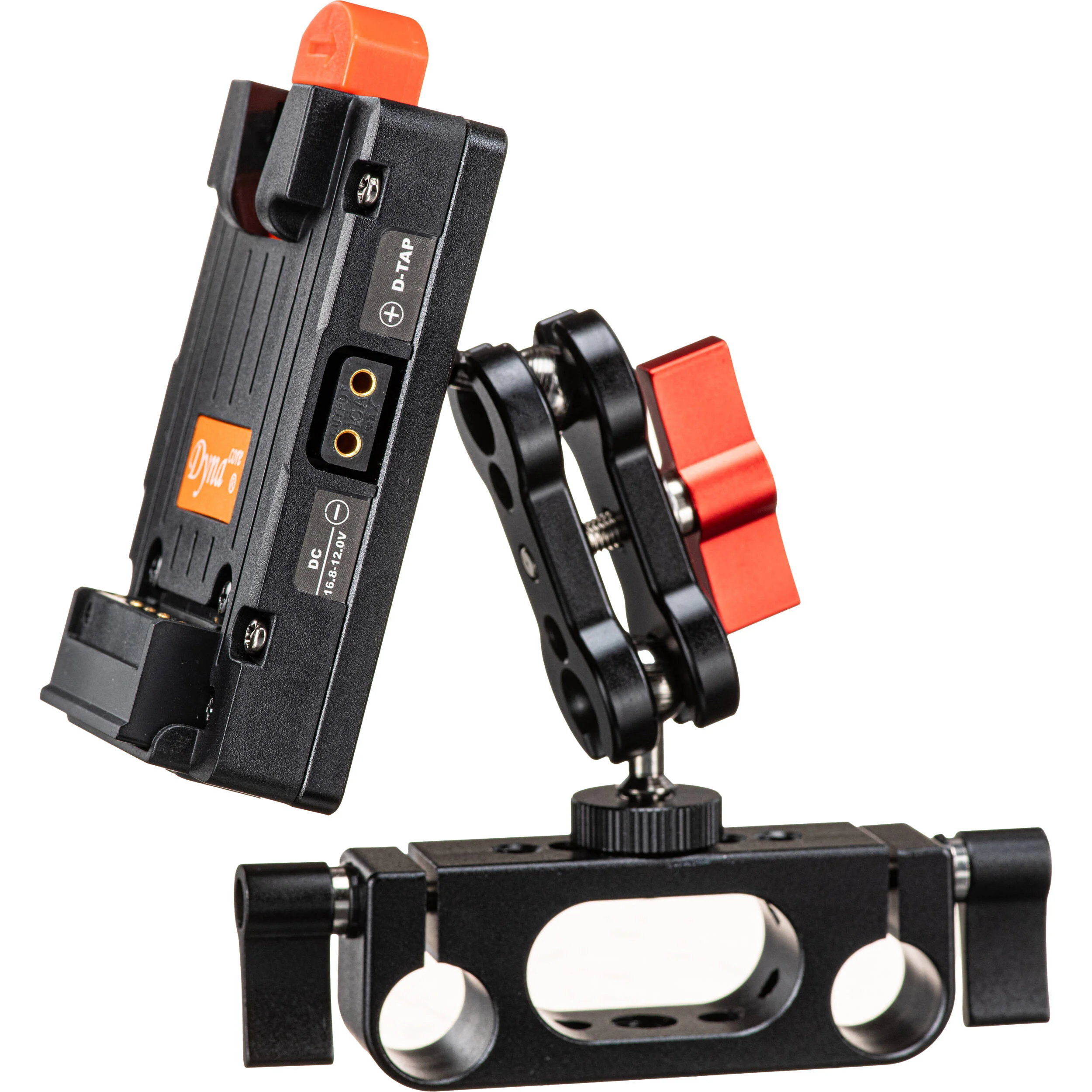 Dynacore Tiny Series V-Mount Battery Plate with 15mm Rod Swivel Mount - Image 2