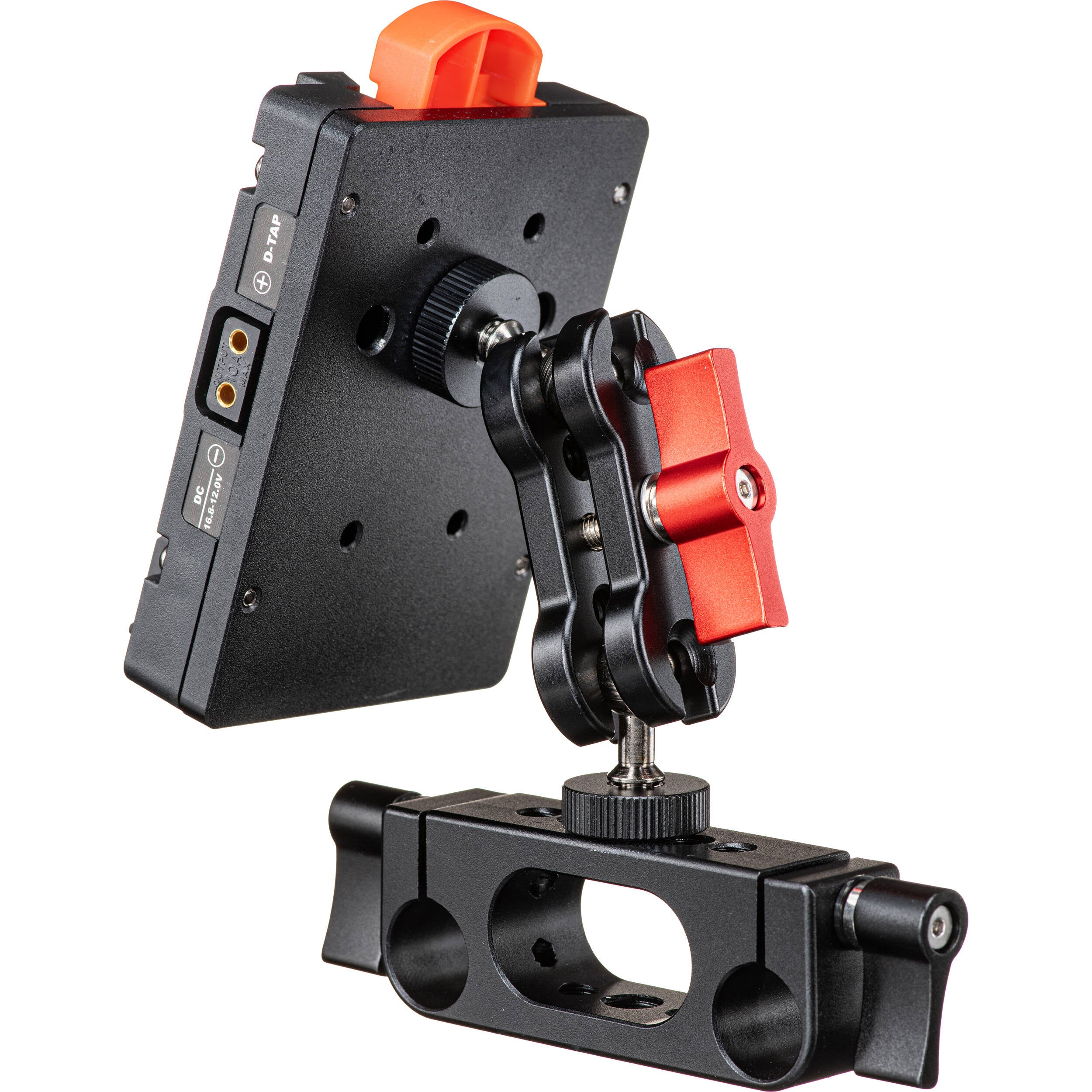 Dynacore Tiny Series V-Mount Battery Plate with 15mm Rod Swivel Mount - Image 3