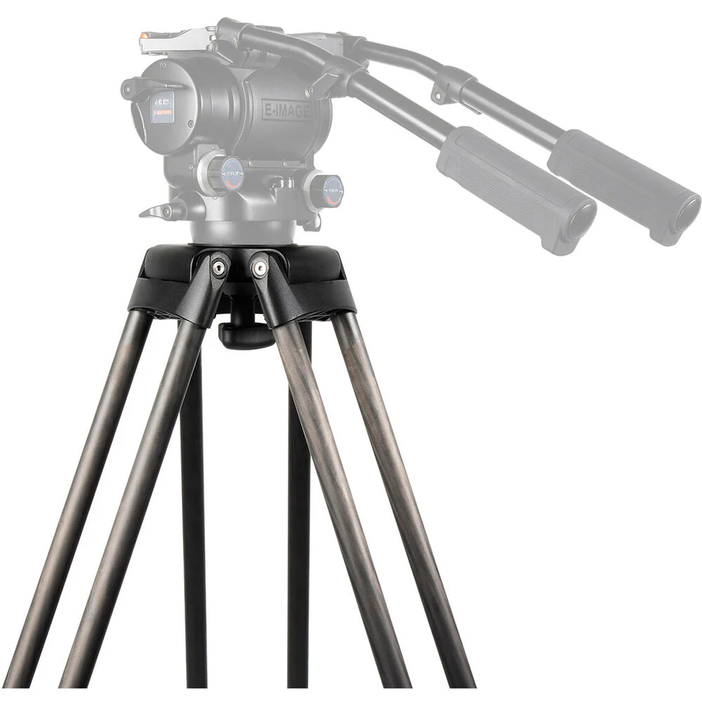 E-Image 2-Stage Carbon Fiber Motus Tripod with 100mm Bowl & Mid-Level Spreader - Image 5
