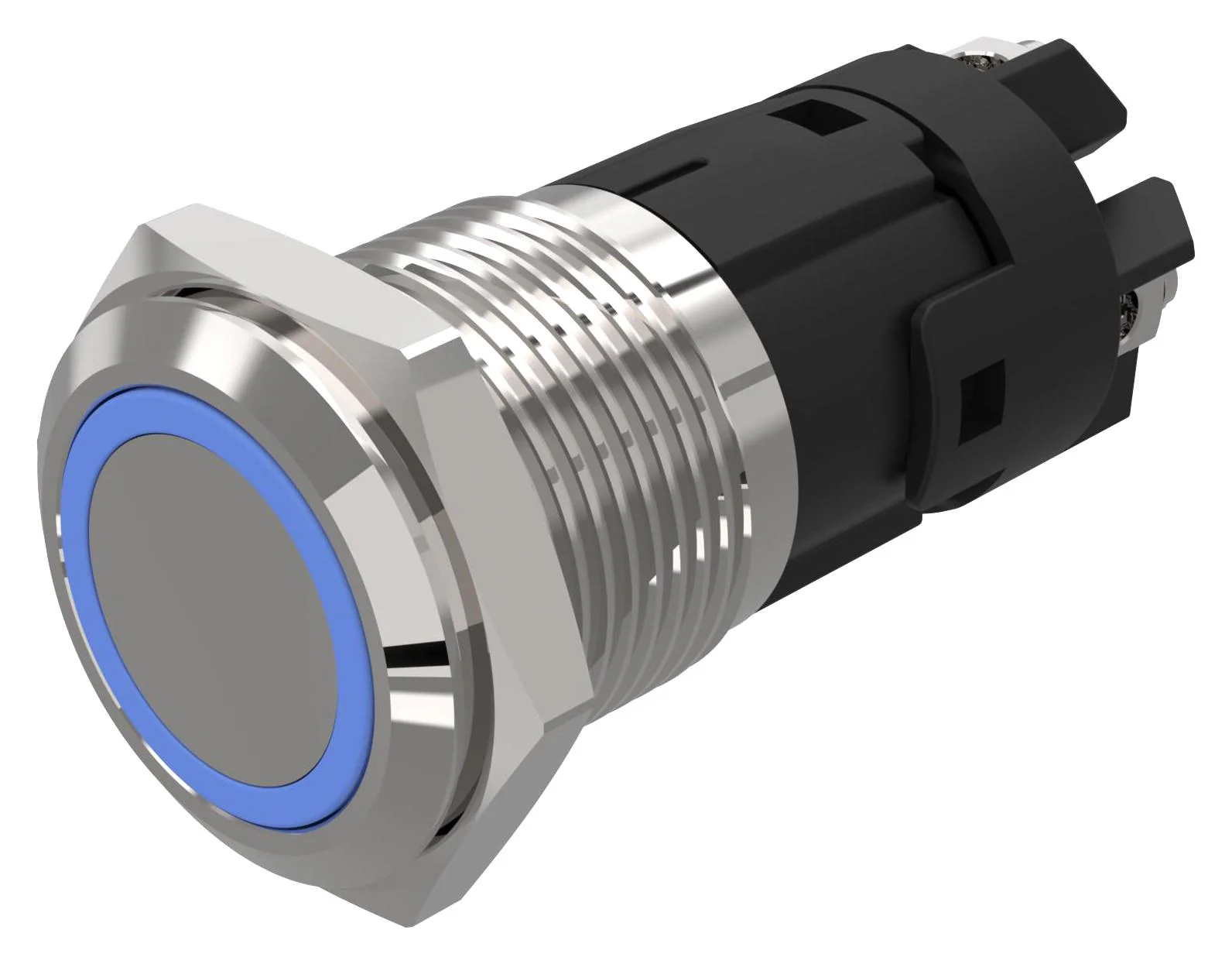 EAO 82-4552.2124 Vandal Resistant Switch, 82 Series, 16 mm, SPDT, Maintained, Round Flat Flush, Natural