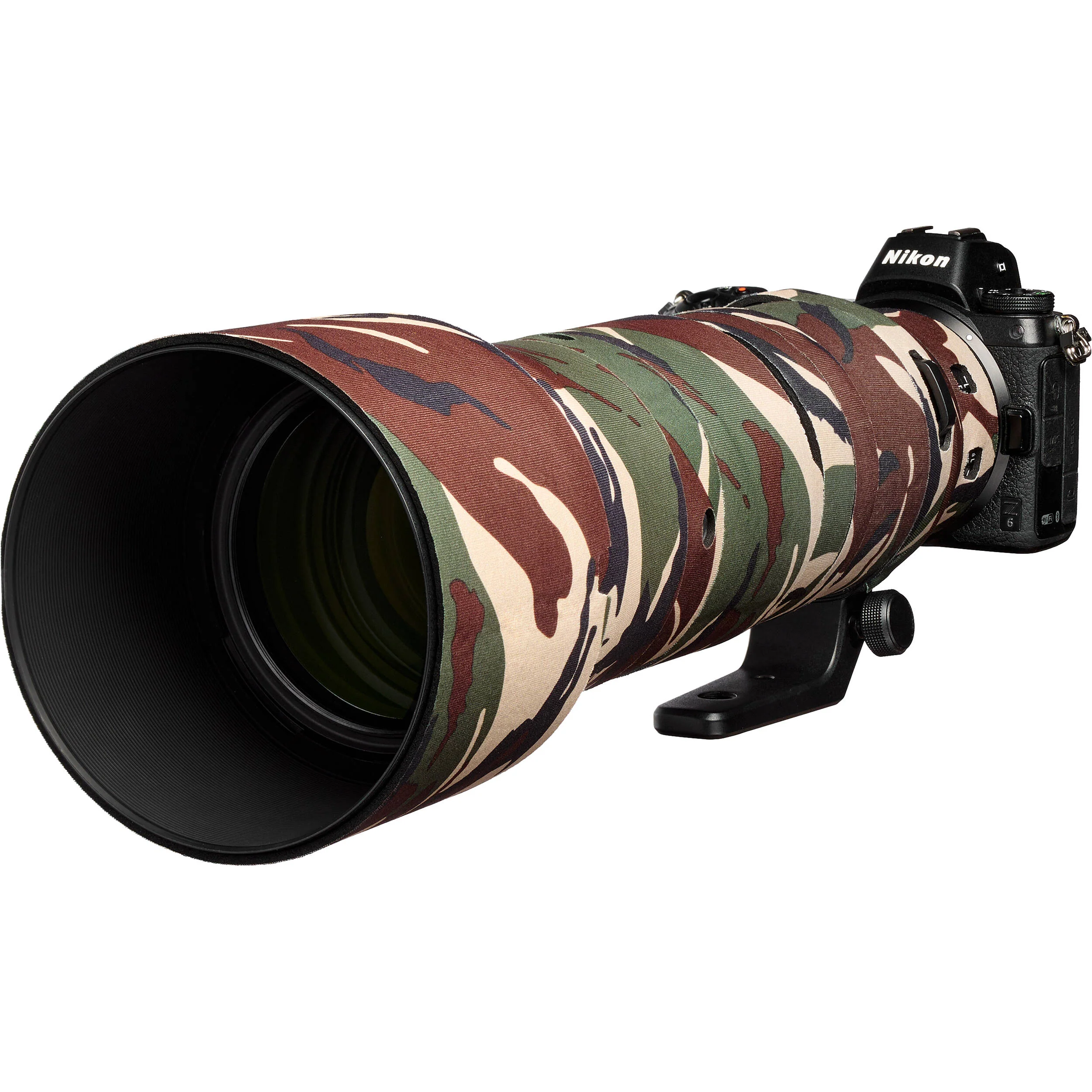 easyCover Lens Oak Neoprene Cover for Nikkor Z 180-600mm f/5.6-6.3 VR Lens (Green Camouflage) - Image 2