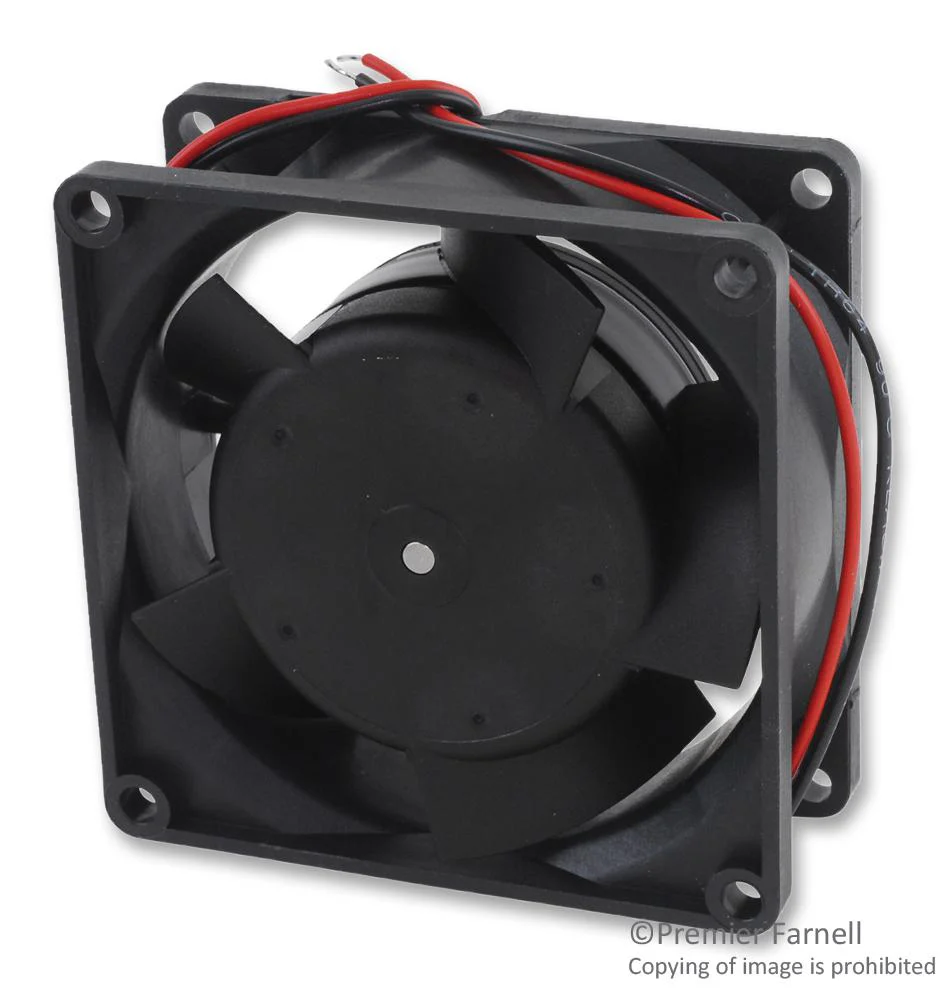 EBM-PAPST 8318 DC Axial Fan 48 V Square 80 mm 32 Ball Bearing 31.8 CFM - Image 2