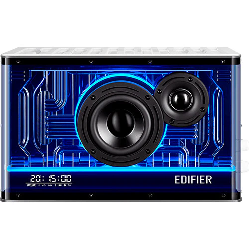 Edifier QD35 Tabletop Bluetooth Speaker with Lighting Effects (White) - Image 2