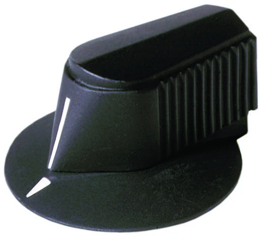 EHC (ELECTRONIC HARDWARE) MS91528-1B2B POINTER BAR SKIRTED KNOB, 6.35MM