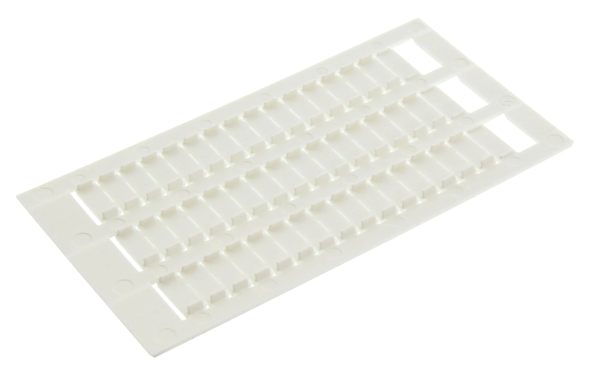 Entrelec - TE Connectivity 1SNK140000R0000 Marker Card Blank WHT Terminal Block - Image 2