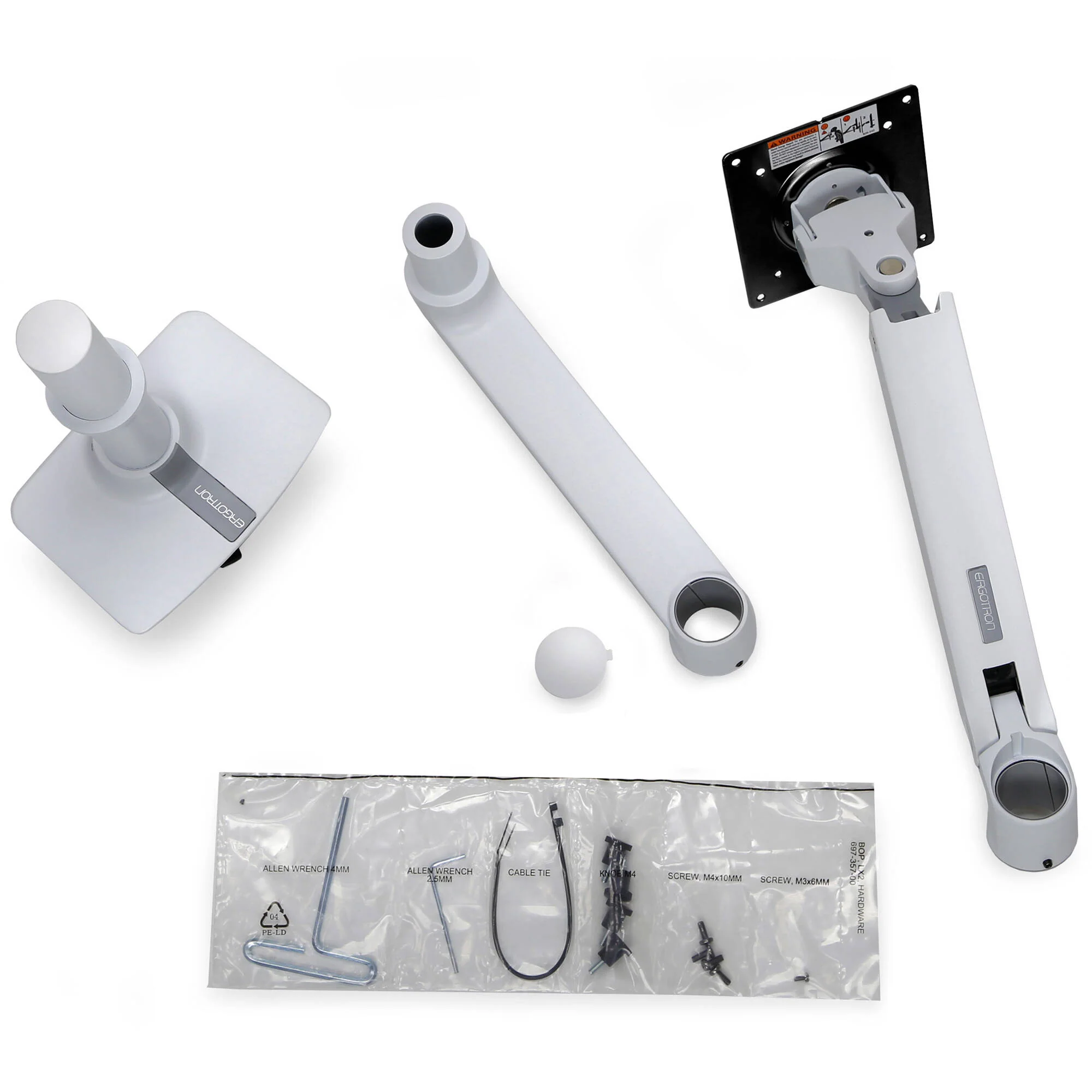 Ergotron LX Desk Mount Monitor Arm (White) - Image 7