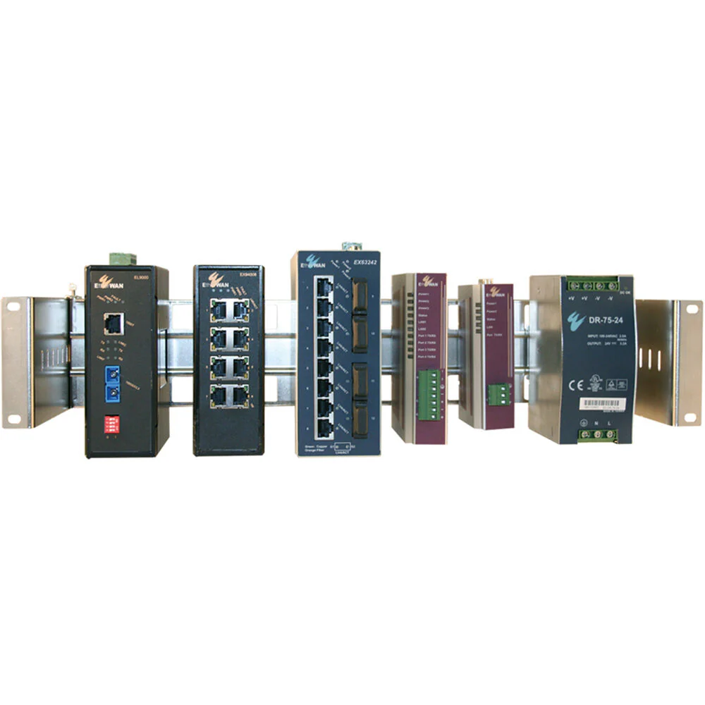 EtherWAN TransRack 19" Rack Mountable DIN-Rail Bracket - Image 2